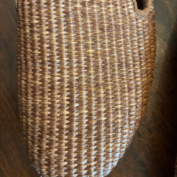 Birdies The Starling Raffia Light Brown Woven Flats Size 8 - Picture 4 of 15